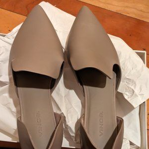 Vince Damaris Leather Flats - Clay